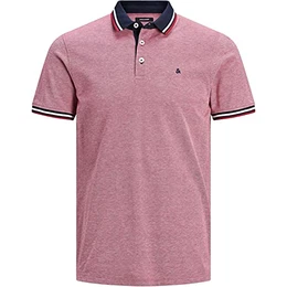 Herren Jjepaulos Polo Ss Noos Poloshirt, Rio Red, M EU