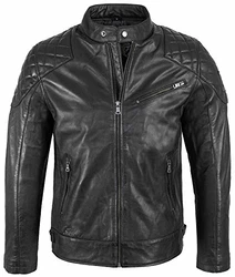 Rock Creek Herren Lederjacke Biker Jacke Echtleder (H-180) Schwarz