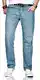 A. Salvarini Designer Herren Jeans Hose Basic Stretch Jeanshose Comfort Fit [AS-200-Hellblau-W32-L32]