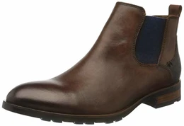 Herren JASER Chelsea-Stiefel, Brandy/Midnight, 43 EU