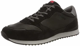 Herren Sneaker Edmond, Männer Low-Top Sneaker,lose Einlage,Normalweit,Turnschuhe,Laufschuhe,Freizeit,sportlich,Men's,Man,Black,40.5 EU / 7 UK