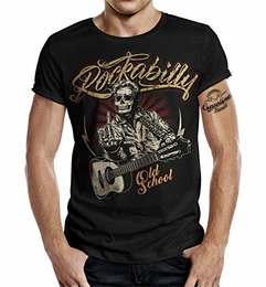 Rockabilly T-Shirt: Old School - Big Size Print