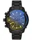 Diesel Herren Griffed Chronograph, 48 mm Gehäusegröße, Edelstahluhr