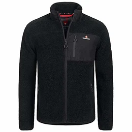 24J23 Birkkar Herren Fleece Jacke Schwarz Gr. M