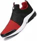 Mishansha Laufschuhe Herren Gym Sportschuhe Damen Leichte Turnschuhe Joggingschuhe Outdoor Freizeitschuhe Straßenlaufschuhe Rot 43 EU