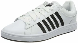 Herren Court Winston Sneaker, White/Black/Black, 43 EU