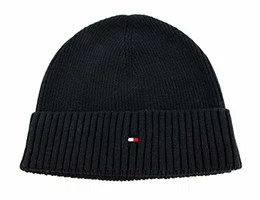 Herren Strickmütze PIMA Cotton Cashmere Beanie AM0AM03983, Gr. One Size (Herstellergröße: OS), Schwarz (Black 002)