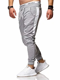 REHYPE Jogginghose Trainingshose Jogging Hose Sporthose Basic Fitness J-331 Grau M