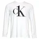 Calvin Klein Herren L/S Crew Neck Hemd, White, M