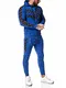 OneRedox Herren Jogginganzug Sportanzug Modell 13108 Blau-Schwarz M
