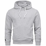 A. Salvarini Herren Sweatjacke Kapuzenpullover Kapuze Hoodie Sweater Pulli AS193 Hellgrau (AS-193)