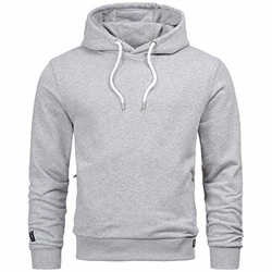 A. Salvarini Herren Sweatjacke Kapuzenpullover Kapuze Hoodie Sweater Pulli AS193 Hellgrau (AS-193)