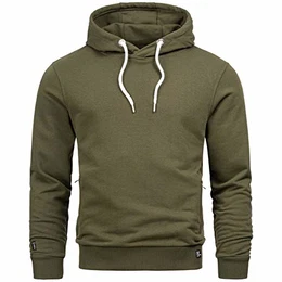 A. Salvarini Herren Sweatjacke Kapuzenpullover Kapuze Hoodie Sweater Pulli AS193 [AS-193-Grün-Gr.M]