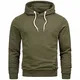 A. Salvarini Herren Sweatjacke Kapuzenpullover Kapuze Hoodie Sweater Pulli AS193 [AS-193-Grün-Gr.M]