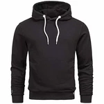 A. Salvarini Herren Sweatjacke Kapuzenpullover Kapuze Hoodie Sweater Pulli AS193 Schwarz (AS-193)