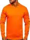 BOLF Herren Sweatshirt Pullover Sweater Pulli Langarmshirt Longsleeve Freizeit Sport Fitness Outdoor Basic Casual Style 2001 Orange M [1A1]