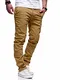 REHYPE Herren Chinohose Regular Slim Fit Chino Hose Basic Stretch Jeans H-551 Beige W32/L32