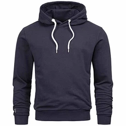 A. Salvarini Herren Sweatjacke Kapuzenpullover Kapuze Hoodie Sweater Pulli AS193 [AS-193-Navy-Gr.M]