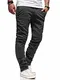 REHYPE Herren Chinohose Regular Slim Fit Chino Hose Basic Stretch Jeans H-551 Dunkelgrau W32/L32