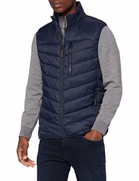 Herren 4601004E5244 Steppweste, Navy, 56