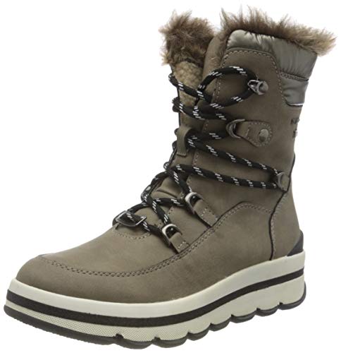 TOM TAILOR Damen Stiefeletten – Halblange Stiefel Aus Kunstleder Mit Reißverschluss, Flache Sohle