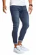 Leif Nelson Herren Jeans Hose Slim Fit Stretch Jeanshose für Männer LN1004 Dunkel Blau W31/L32