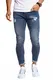 Leif Nelson Herren Jeans Hose Slim Fit Stretch Jeanshose für Männer LN1006 Dunkel Blau W30/L30
