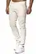 Tazzio Chino Herren Slim Fit Chinohose Designer Hose Stoffhose Herrenhose Stretch Neu 19530 (32/32, Ecru)