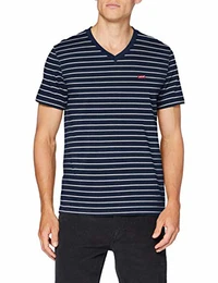 Levi''''s Herren Orig Hm Vneck T-Shirt, Two Color Dress Blues, M