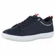 SCARPE VITA Herren Sneaker Low Turnschuhe Schnürer Lack Leder-Optik Schuhe Bequeme Freizeitschuhe 190765 Dunkelblau Blau 41