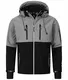 Rock Creek Herren Softshell Jacke Outdoor Jacke Windbreaker Übergangsjacke Anorak Kapuze Regenjacke Winterjacke Herrenjacke Jacket H-222 Grau M