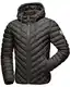 Navahoo Herren Steppjacke Übergangsjacke für Frühling/Herbst mit Kapuze Fey-Tun Grau Gr. M
