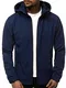 OZONEE Herren Softshell Jacke Regenjacke Wasserdicht Atmungsaktiv Softshelljacke Übergangsjacke Winterjacke Windbreaker Skijacke Winter Kapuze Herrenjacke Outdoor JS/56008 DUNKELBLAU M