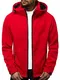 OZONEE Herren Softshell Jacke Regenjacke Wasserdicht Atmungsaktiv Softshelljacke Übergangsjacke Winterjacke Windbreaker Skijacke Winter Kapuze Herrenjacke Outdoor 777/6776K ROT M