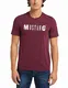 MUSTANG Herren Logoshirt T Shirt, Dunkelrot, M EU