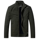 WenVen Herren Outdoor Jacke Grün