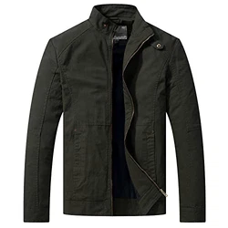 WenVen Herren Outdoor Jacke Grün