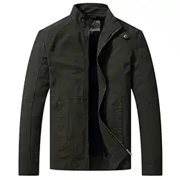 Herren Jacke Übergangsjacke Tactical Jacke Jacke Vintage Casual Jacke Jacke Business Oberbekleidung Jacke Baumwolle Herbstjacke Grün M