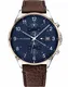 Tommy Hilfiger Herren Analoger Quarz Uhr mit Leder Armband 1791712