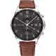 Tommy Hilfiger Herren Analoger Quarz Uhr mit Leder Armband 1791710
