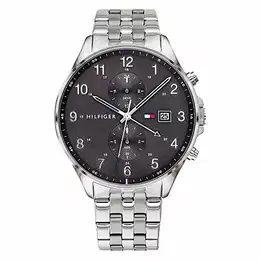 Multi Zifferblatt Quarz Uhr für Herren mit Silbernes Edelstahlarmband - 1791707