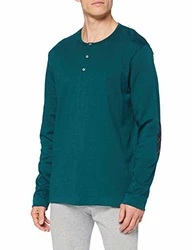 CALIDA Shirt Remix Basic Sleep Sweat-Shirt Grün