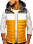 BOLF Herren Weste Bodywarmer Steppweste Funktionsweste Outdoor Freizeit Sport Style [1U1] Gelb (1U1)