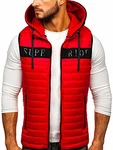 BOLF Herren Weste Bodywarmer Steppweste Funktionsweste Outdoor Freizeit Sport Style [1U1] Rot (1U1)