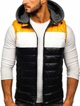 BOLF Herren Weste Bodywarmer Steppweste Funktionsweste Outdoor Freizeit Sport Style [1U1] Schwarz (1U1)