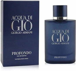 Unisex 75ML VAPORIZADOR Acqua DI GIO PROFONDO EAU DE Parfum 75 ml VERDAMPFER, Negro, Nur