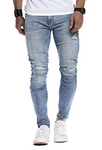 Leif Nelson Herren Hose Slim Fit Jeans LN9145 Blau/Grau/Weiß/Schwarz (LN9145)