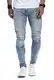 Leif Nelson Herren Jeans Hose Slim Fit Denim Blaue graue Lange Jeanshose für Männer Coole Jungen weiße Stretch Freizeithose Schwarze Cargo Chino Sommer Winter Basic LN9145 W32L32 Blau Verwaschen