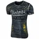 Herren Rundhals Vintage T-Shirt Kurzarm Slim Fit Design Fashion Top Print Shirt 15192, Farbe:Schwarz_1, Größe:M