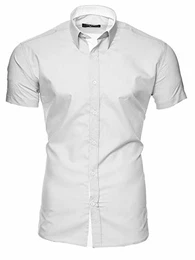 Herren Kurzarm Hemd Florida Lightgrey S